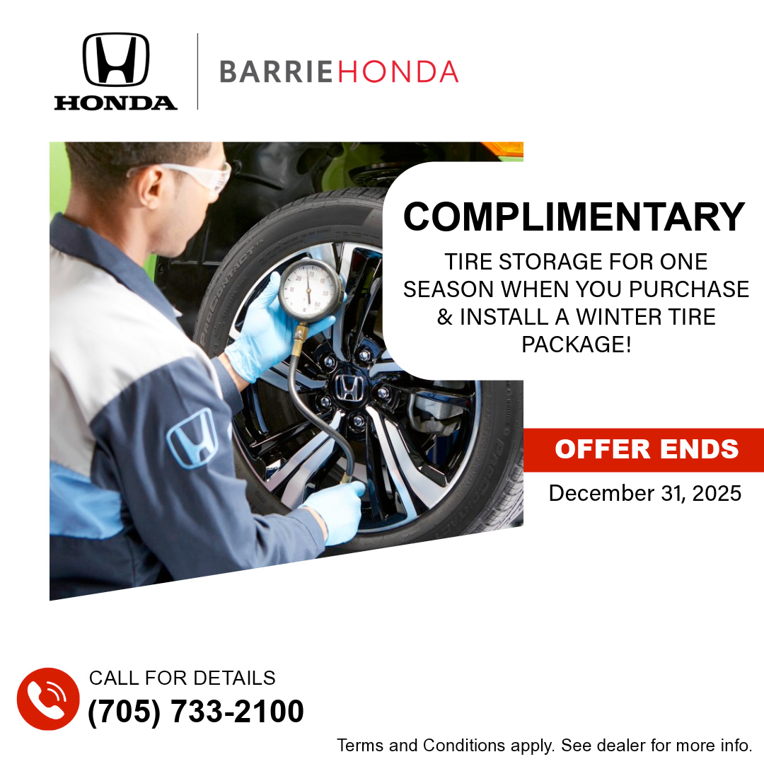 FREE Tire Storage with the Purchase & Installation of Set of Tires!