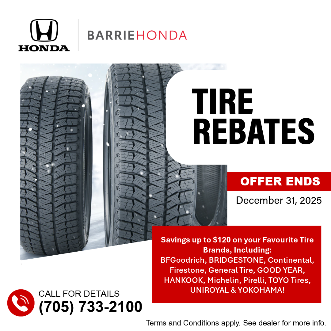 Up to $120 in Tire Rebates